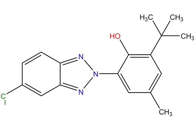 '2-(2'-hydroxy-3 '-t-butyl-5'-метилфенил)-5-хлорбензотриазол