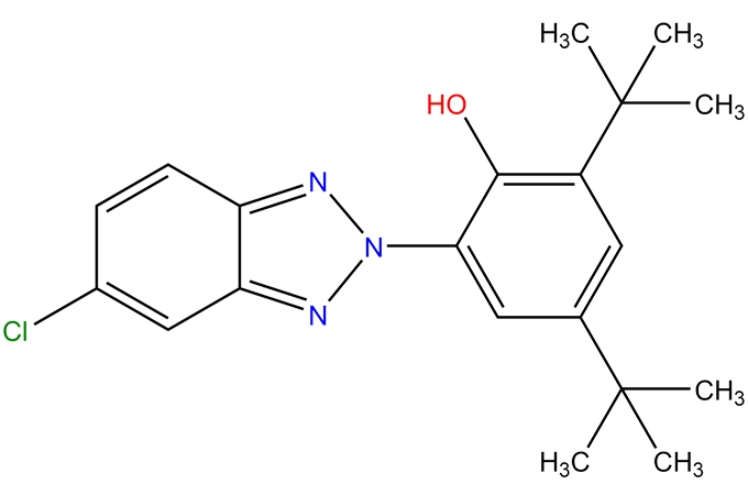2-(2 '-Hydroxy-3',5 '-ди-т-бутилфенил)-5-хлорбензотриазол