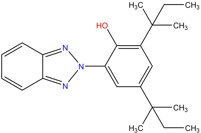 2-(2 '-hydroxy-3',5 '-ди-т-амилфенил) бензотриазол; 2-(2H-бензотриазол-2-ил)-4,6-дитерпентилфенол