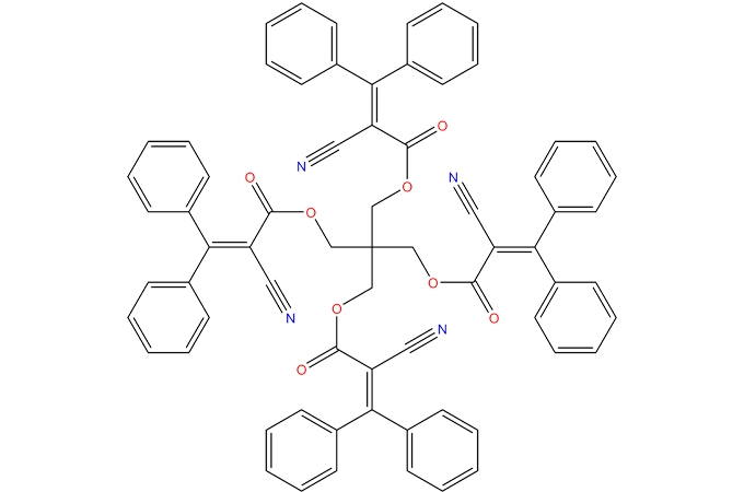 1,3-бис-[(2 '-cyano-3',3 '-дифенилакрилоил) окси]-2,2-бис-{[(2'-циано-3 ',3'-дифенилакрилоил) окси] метил}-пропан