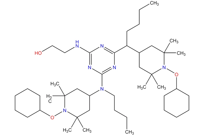 2-аминоэтанол продукты реакции с циклогексаном и пероксидированный N-butyl-2,2, 6,6-тетраметил-4-пиперидинамин-2, 4,6-трихлор-1, 3,5-триазин продукты реакции