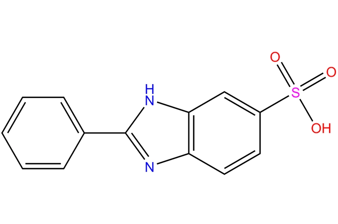 2-phenyl-1H-benzimidazole-5-sulphonic кислота